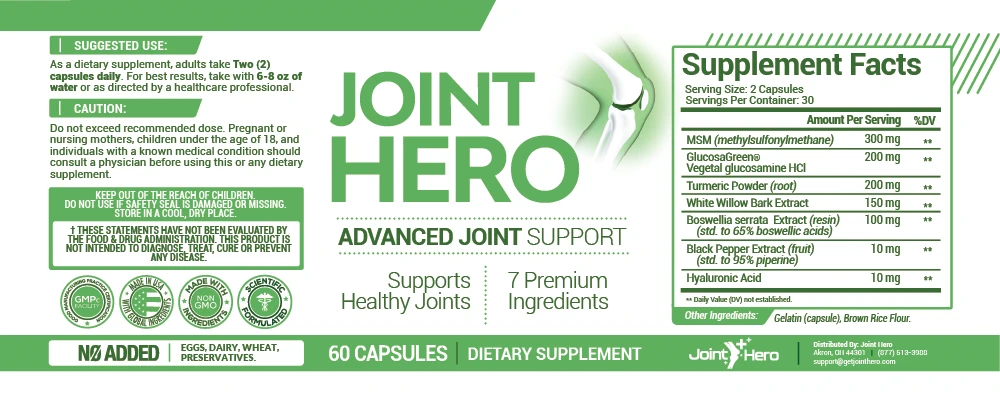 Joint Hero Ingredients